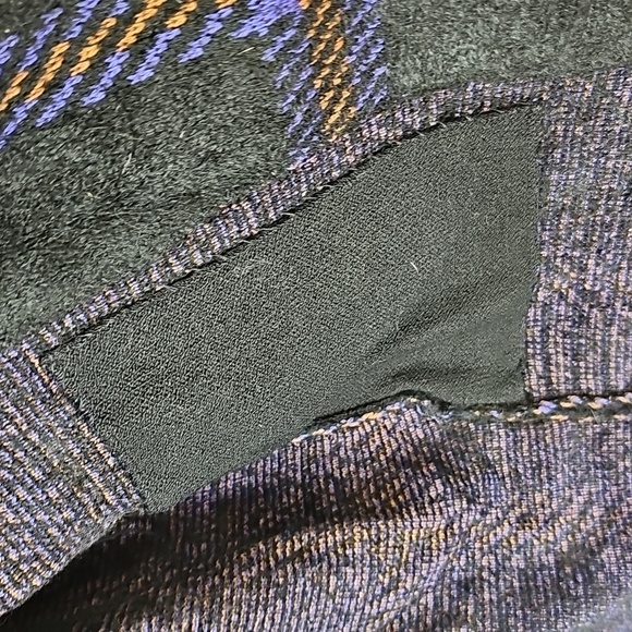 St. John Sportswear Purple & Black Plaid Knit Sweater Jacket M - Picture 4 of 7